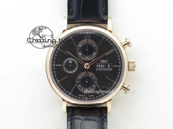 MIROTIME 0501 Breathable Da Vinci IW393402 SS ZF 1:1 Best Edition Blue Dial On Black Leather Strap A 7211